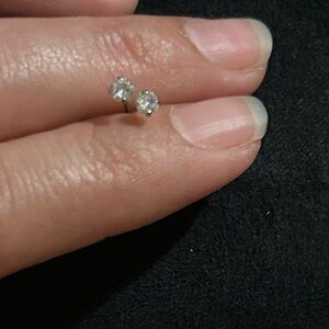 10k real white gold Earrings